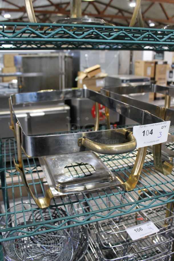 3 Metal Chafing Dish Frames. 3 Times Your Bid! - Image 2 of 3