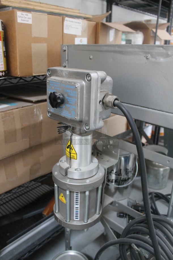 Gray Metal Shelving Unit w/ Contents Including Cans on Commercial Casters. BUYER MUST REMOVE. - Image 5 of 5