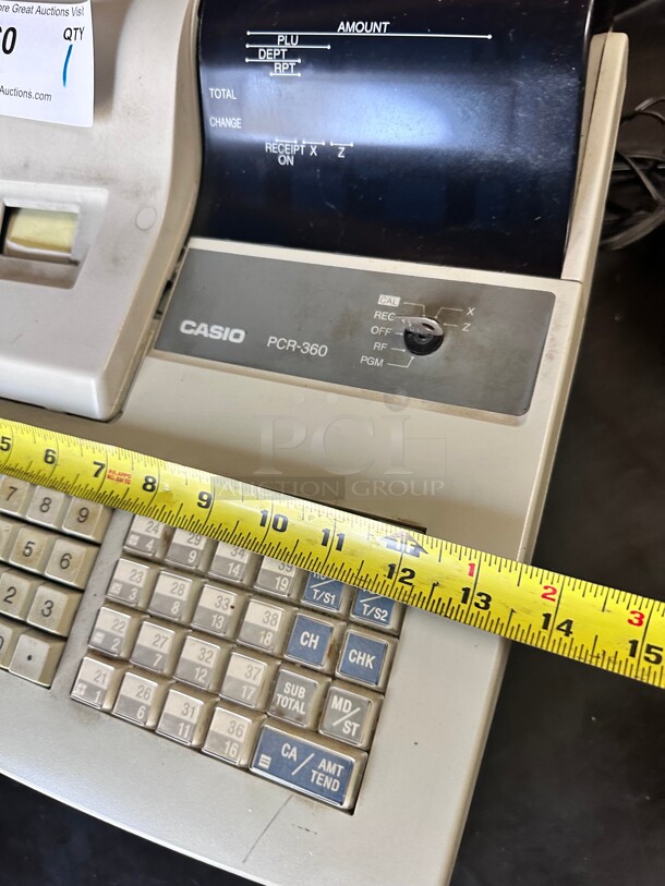 Casio PCR-360 Cash Register with Electronic Journal - Image 6 of 8