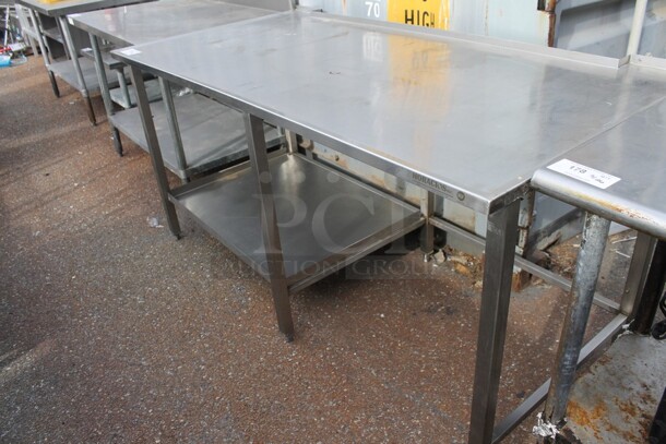 Stainless Steel Table w/ Metal Under Shelf. - Image 3 of 5