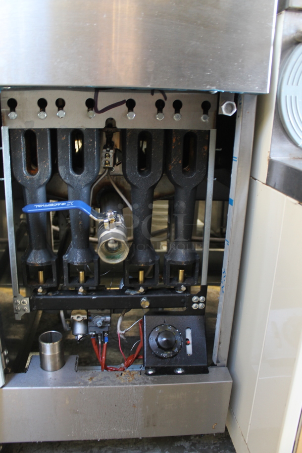 2022 Sierra Frystar500 Stainless Steel Commercial Floor Style Natural Gas Powered Deep Fat Fryer. 30,000 BTU.  - Image 3 of 6
