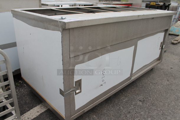 BRAND NEW SCRATCH AND DENT! Stainless Steel Commercial Counter w/ 2 Lower Doors.  - Image 2 of 6