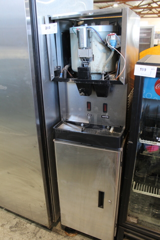 Hoshizaki DCM-270BAH-OS Stainless Steel Commercial Ice Machine on Hoshizaki SD-270 Cabinet Stand. 115-120 Volts, 1 Phase.