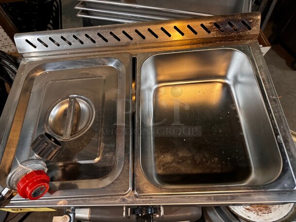 Gas Bain Marie QRTC-2T  LPG Buffet Food Warmer 2 Sections 23X16X14 - Image 5 of 7