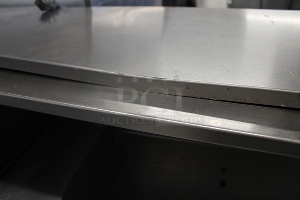 2015 Delfield 18699PTB Stainless Steel Commercial Sandwich Salad Prep Table Bain Marie Mega Top. 115 Volts, 1 Phase. Tested and Working!
 - Image 4 of 11