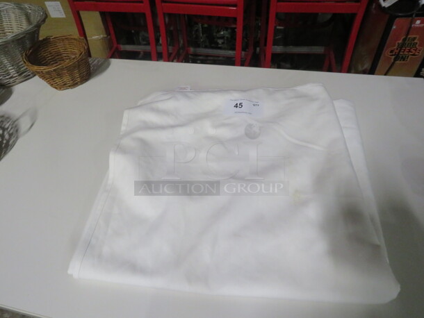 One 85X85 White Cloth Table Cloth.