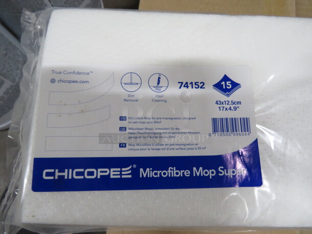 One Case Of NEW Chicopee Microfiber Mop Super. 17X4. - Image 1 of 1