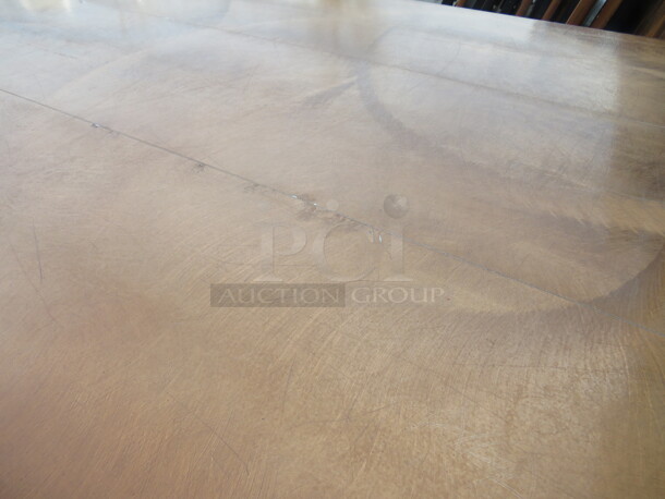 One Aluminum Folding Table By Southern Aluminum, With  Bronze Color Swirl  Finish. 96X30X30 - Image 2 of 2