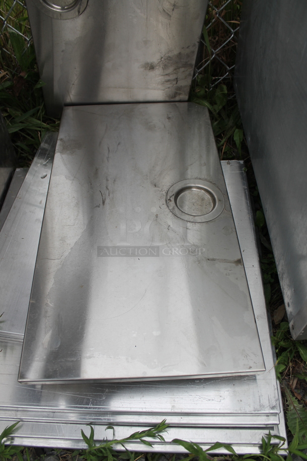 ALL ONE MONEY! Lot of Metal Panels and Clear Poly Dry Display Case - Image 6 of 6