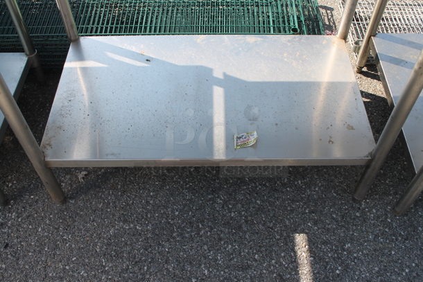 Stainless Steel Table w/ Back Splash and Under Shelf. - Image 4 of 4