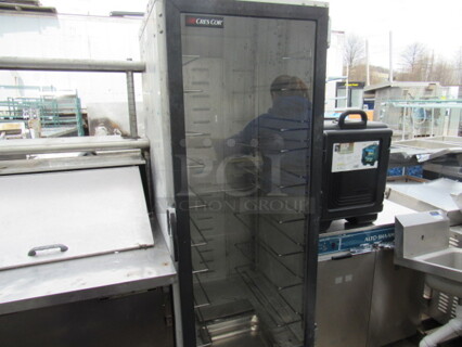 One 1 Door Crescor Heat And Hold On Casters. 120 Volt. 24X31X70