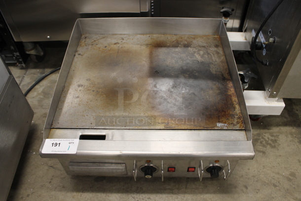 Stainless Steel Commercial Countertop Electric Powered Flat Top Griddle. 208-240 Volts, 1 Phase. - Image 1 of 7