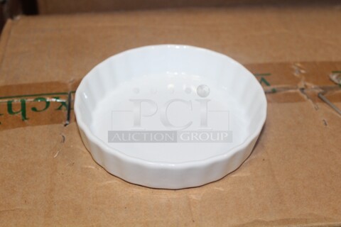 NEW! 12 Vertex Fluted 5" Quiche Dishes. 12X Your Bid!