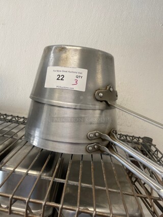 Clean! Commercial Aluminum Cooking and Braising Pans With Handle NSF 