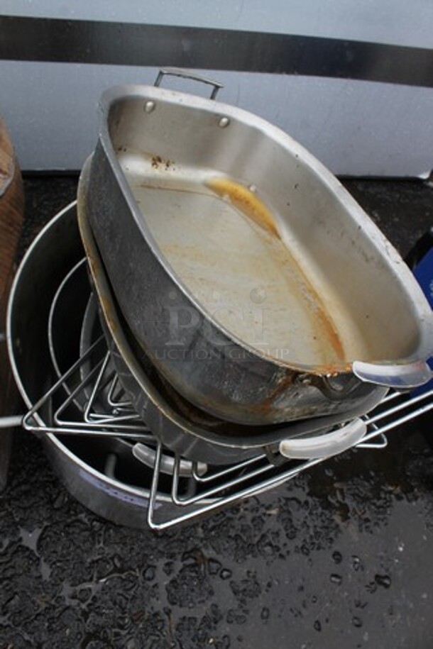 ALL ONE MONEY! Lot of Metal Items Including Stock Pot and Baking Pans  - Image 3 of 4