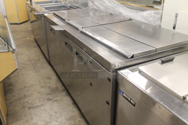 2013 Delfield 4472N-30M-M479 Stainless Steel Commercial Prep Table on Commercial Casters. 115 Volts, 1 Phase. Tested and Powers On But Does Not Get Cold - Image 3 of 8
