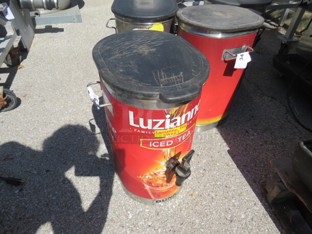 One Bunn Tea Satellite With Lid And Spigot.  - Image 1 of 1