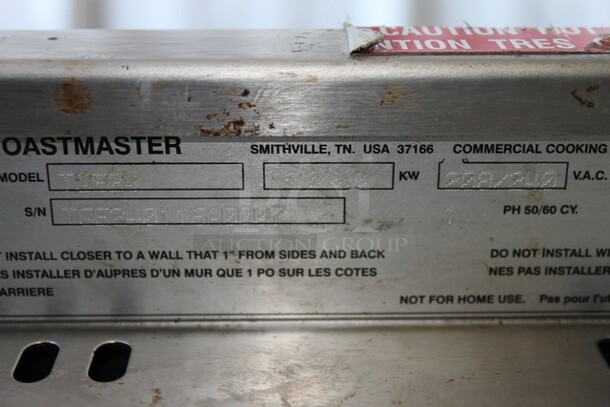 Toastmaster TGE24 Pro Series Stainless Steel Commercial Countertop Electric Powered Flat Top Griddle. 208/240 Volts, 1 Phase.  - Image 5 of 5