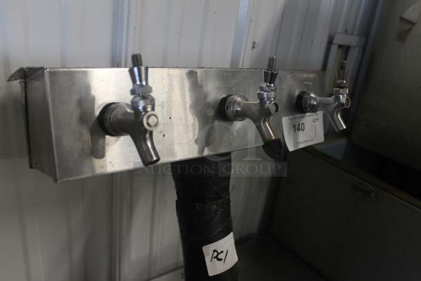Glastender Stainless Steel Commercial 3 Head Beer Tower. - Image 2 of 4