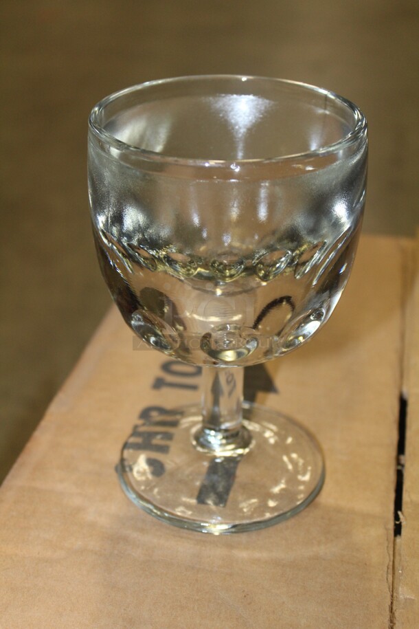 NEW IN BOX! 2 Boxes (12 Count Each) Indiana Glass Heavy Duty Glass Goblets. 24X Your Bid! 