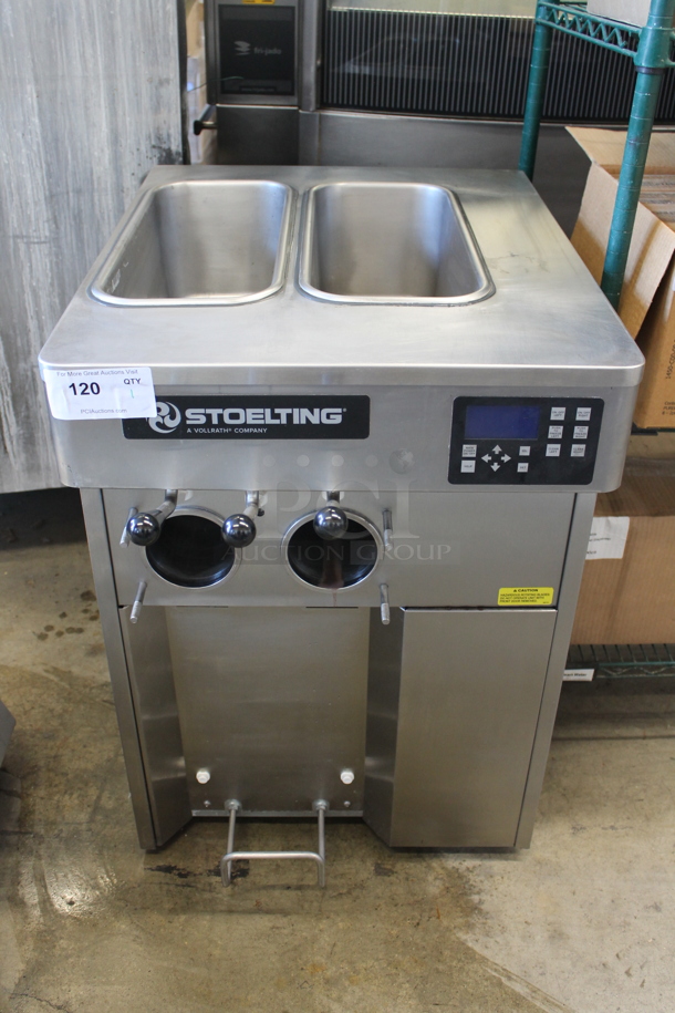 2021 Stoelting F131-38I2 Stainless Steel Commercial Countertop Air Cooled 2 Flavor Soft Serve Ice Cream Machine. 208-240 Volts, 1 Phase. - Image 1 of 7