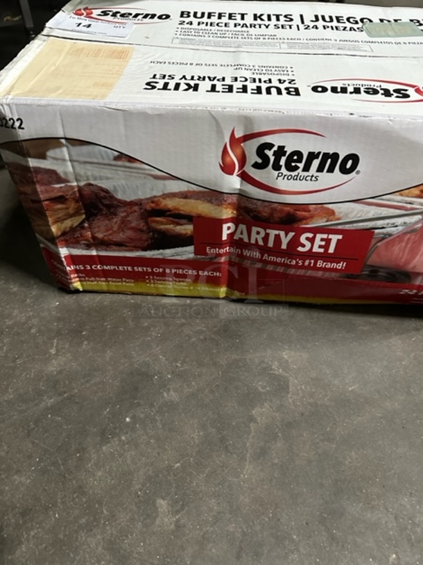 One NEW Sterno Buffet Kit. 24 Piece Party Set. - Image 1 of 1