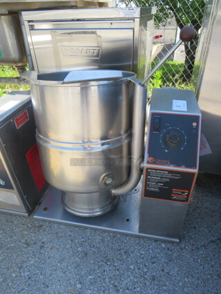 One Groen Table Top 10 Gallon Steam Kettle. Model# TDB40C. 208 Volt. 1 Phase. 28X22X29. Working When Removed! $19,290.00