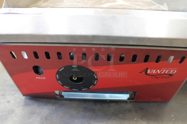 2021 Avantco 177CAG15TG Stainless Steel Commercial Countertop Natural Gas Powered Flat Top Griddle w/ Thermostatic Controls. 35,000 BTU. - Image 2 of 4
