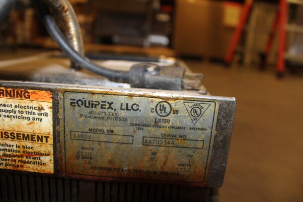 SUPER FIND! Equipex Model SAVOY Commercial Stainless Steel Panini/Sandwich Press. 11x19x11. 120V/60Hz. Working When Pulled! - Image 4 of 4