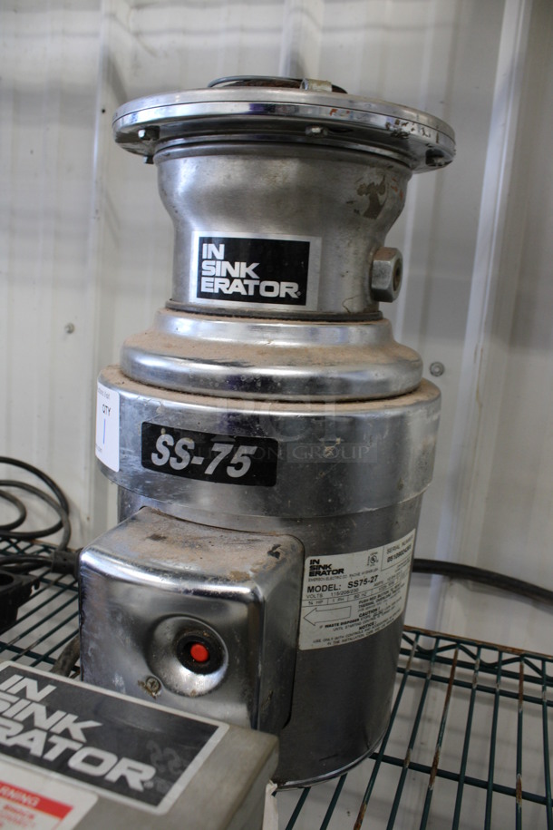 Insinkerator Model SS75-27 Stainless Steel Commercial Garbage Disposal w/ Insinkerator Model MRS-10 Control Box. 115/208/230 Volts, 1 Phase. 10x12x19, 7x5.5x8 - Image 4 of 6