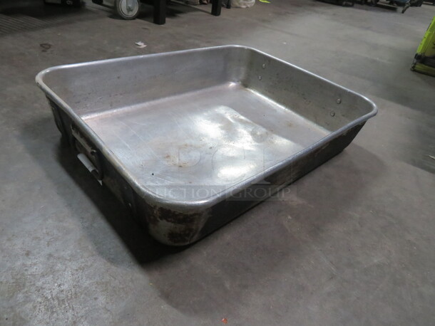 One Aluminum Roasting Pan. 24X18X5 - Image 1 of 1