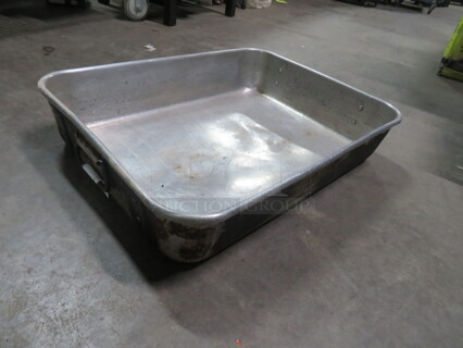 One Aluminum Roasting Pan. 24X18X5