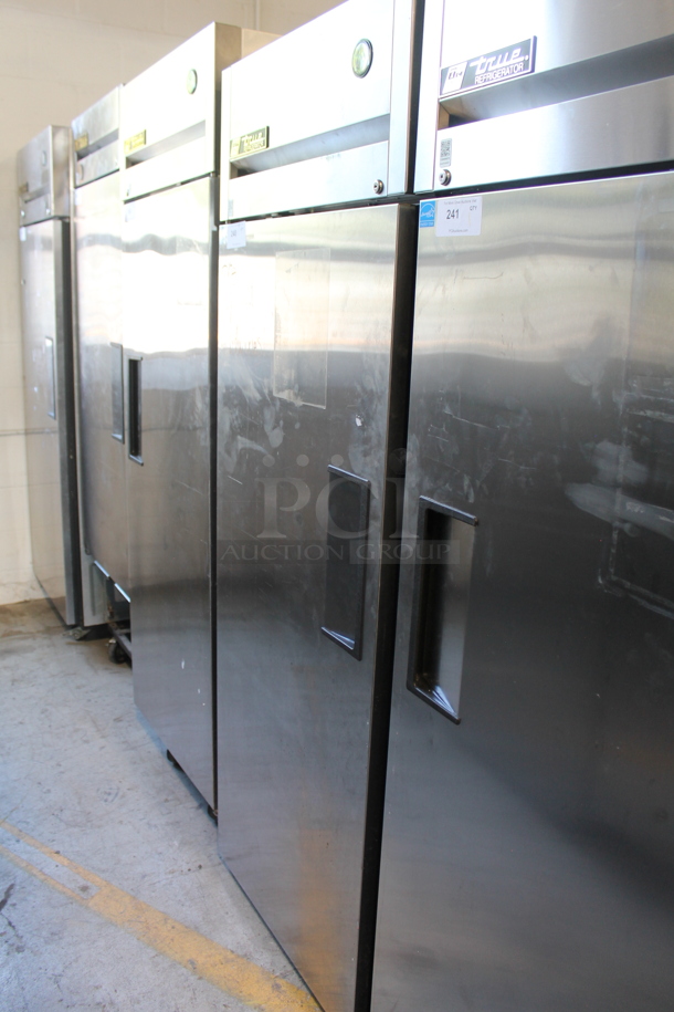 2015 True TG1R-1S ENERGY STAR Stainless Steel Commercial Single Door Reach In Cooler w/ Poly Coated Racks. 115 Volts, 1 Phase. Tested and Working! - Image 2 of 4