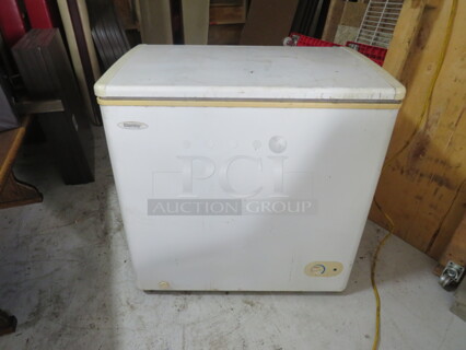 One WORKING Danby Chest Freezer. 115 Volt. Model# DCF550W. 32.5X22X32