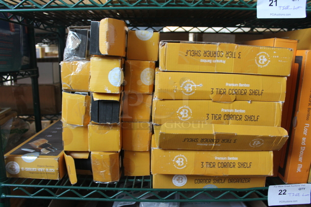 ALL ONE MONEY! Tier Lot of Various BRAND NEW SCRATCH AND DENT! Items Including 6 Foldable Bread Slicers, Dispenser Set, 6 3 Tier Corner Shelf and In Drawer Knife Block - Image 4 of 4