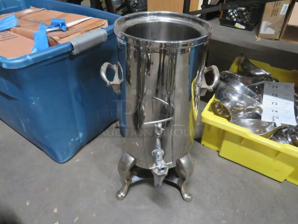 One DW Haber And Son Vintage Millenium Vacuum Insulated Coffee Urn With Stand.