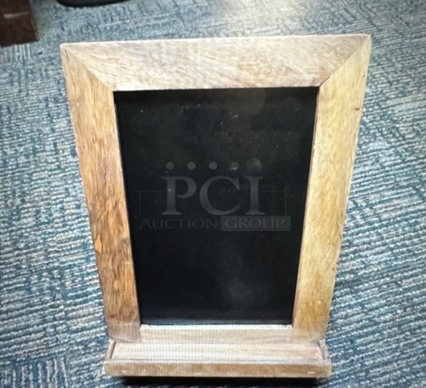 One Wooden Framed Chalkboard Easel. 8X12 - Image 1 of 2