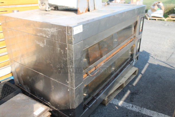 Doyon 3T2 Stainless Steel Commercial Electric Powered Double Deck Bakery Oven. Comes w/ Cooking Stones and 3 Legs. 208 Volts, 3 Phase. - Image 2 of 10