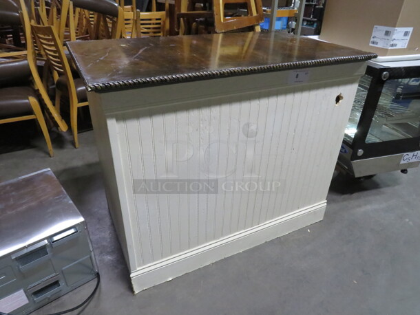 One Hostess Stand/Front Counter With 3 Shelves. 44X27X36 - Image 2 of 4