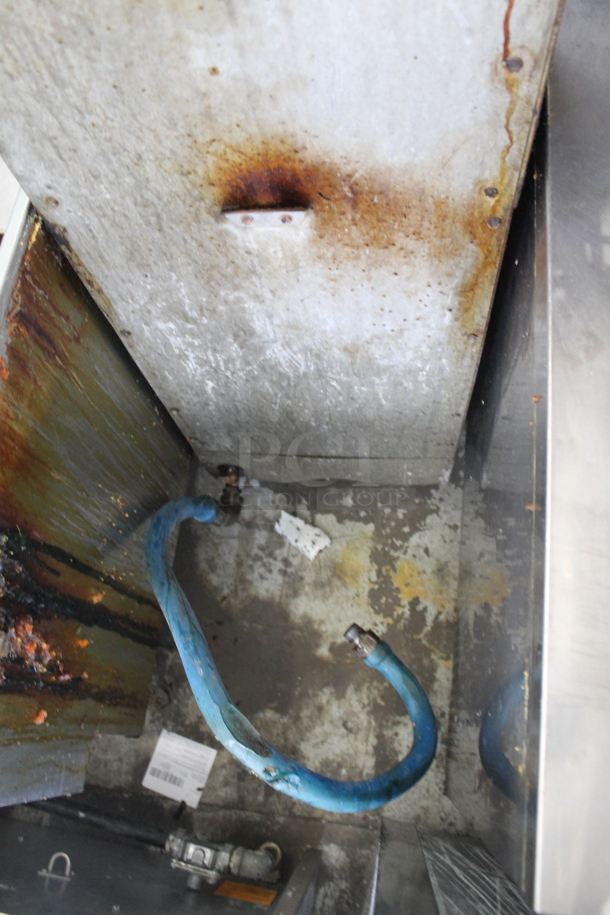 Dean Stainless Steel Commercial Floor Style Natural Gas Powered Deep Fat Fryer.  - Image 7 of 7