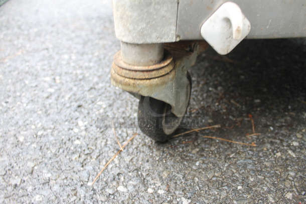 BRAND NEW SCRATCH AND DENT! Stainless Steel Commercial Equipment Stand w/ Under Shelf on Commercial Casters. - Image 4 of 4