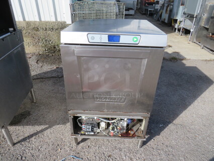One Hobart Under Counter Dishwasher. Model# LXEH. 120/208-240 Volt. 1 Phase. Unable To Test. 23X25X32.5. $8277.50.