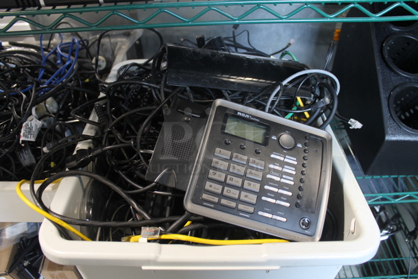 ALL ONE MONEY! Tier Lot of Various Electronics Including Telephone Base and Wires - Image 3 of 3