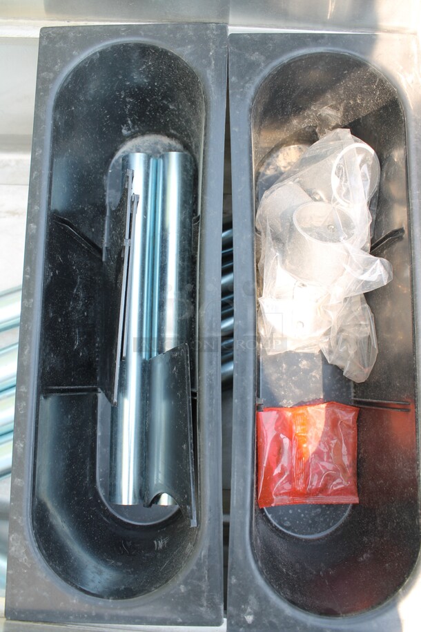 BRAND NEW SCRATCH AND DENT! Regency 600IB1824CP Commercial Stainless Steel Underbar Ice Bin With 7 Circuit Post-Mix Cold Plate, Bottle Holders And Legs. - Image 4 of 6