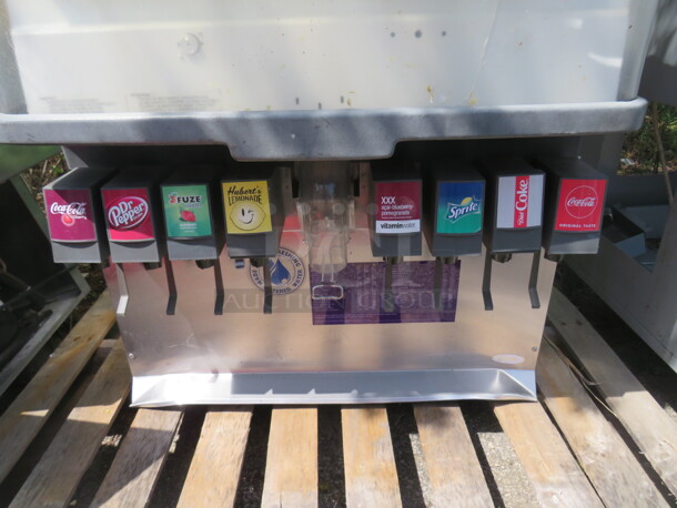 One Cornelius 8 Flavor Soda/Ice Dispenser. 115 Volt. Model# ED250-BC2. 30X31X40 - Image 2 of 2