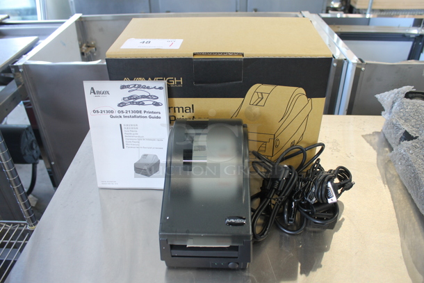 BRAND NEW SCRATCH AND DENT! Avaweigh OS-2130D Thermal Label Printer With Labels And Software And Documentation Disc. Tested And Working! - Image 1 of 7
