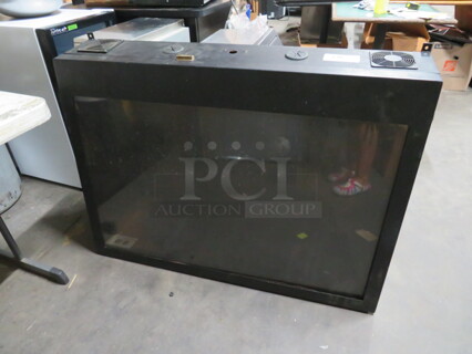 One Metal Flatscreen TV Enclosure. 46X15X33.5