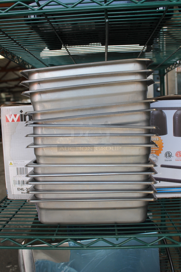 13 Stainless Steel 1/3 Size Drop In Bins. Includes 1/3x4. 13 Times Your Bid! - Image 1 of 2