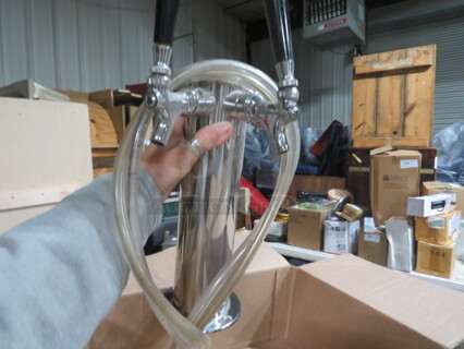 One Kegorator Tower With 2 Taps.