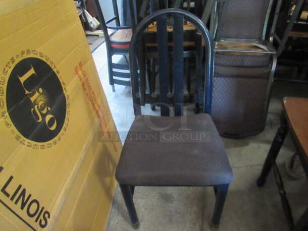 Metal Chair With  Cushion Seat. 8XBID.